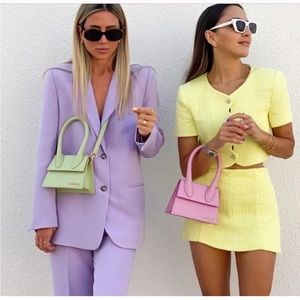 ZARA WOMAN STRAIGHT CUT BLAZER NEW FW21 (lavender purple)